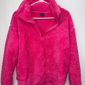Joe Fresh Vibrant Pink Fleece Top
